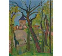 XZSFD NBGEA Póster de Suzanne Valadon Arte abstracto en la pared《Paisaje de San Bernardo》por Suzanne Valadon Grabados Pintura en color sobre lienzo para decoración del hogar 40x50cm sin enmarcar