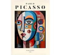 XZSFD NBGEA Póster estilo Pablo Picasso Arte abstracto en la pared, Busto de mujer》por Pablo Picasso Grabados figuras en lienzo para decoración del hogar 40x60cm sin enmarcar