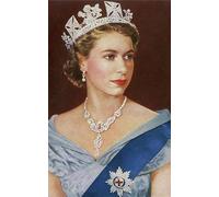 XZSFD NBGEA Retrato de la Reina Isabel II Póster Regalos Pintura moderna de lienzo Isabel II 1955 Figura de arte mural Colección de impresiones para decoración del hogar 50x80cm sin enmarcar