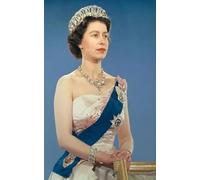XZSFD NBGEA Retrato Póster de la Reina Isabel II Regalos Figura Pintura moderna de lienzo Isabel II con vestido Colección de grabados para decoración del hogar 50x80cm sin enmarcar