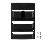 Xztrdi Organizador de Puerta de Servicio para WC de Autocaravana, Estante de PP para Escotilla de Depósito de Residuos, Compatible con Thetford, Dometic y Fiamma, Negro