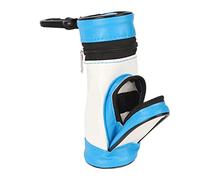XZXCVN Bolsa de Bolas de Golf Bague PU Cuero Gran Capacidad Pobladillo de Bolsillo de Bolsillo portátil portátil Bolsa para Accesorios de Golf