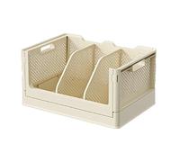 XZXCVN Caja de Almacenamiento Plegable de Escritorio, Organizador Multifuncional de Plástico, Gran Capacidad para Dormitorio - Diseño Plegable, Material Resistente, Ahorro de Espacio