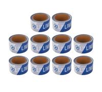 XZXCVN Cinta de Precaución Resistente al Agua PE, 10 Rollos, Cinta de Aislamiento para Zonas de Peligro, Construcción, Azul - Alta Visibilidad, Material Duradero, Uso en Obras y