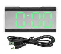 XZXCVN Clima de Alarma Digital multifunción: Pantalla LED de Espejo con Brillo Ajustable, Memoria de Tiempo y Trabajo Dual - Modos de Descanso para la decoración del Dormitorio y la Sala (Type 3)