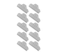 XZXCVN Clips para Sellar Alimentos, 10 Piezas, Tipo Abrazadera Grande, Resistente y Fácil de Usar, Rosados - Sellado Efectivo, A Prueba de Humedad, Uso Multifuncional en Cocina (Gris)