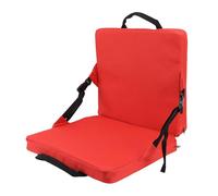 XZXCVN Cojín para Silla Exterior Plegable, Confortable, Tela Oxford, Rojo, Portátil - Diseño Triangular Reforzado, Fácil Transporte, Ideal para Eventos y Deportes