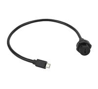 XZXCVN Conector USB Impermeable IP67, Micro USB Hembra y Macho con Cable de 0,3 Metros - Alta Resistencia al Agua, Cierre Rosca Estable, para Equipos Mecánicos y Exteriores (0.tío)