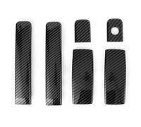 XZXCVN Juego de 6 Cubiertas para Manijas de Puerta de Coche, Cubierta de ABS con Patrón de Fibra de Carbono, Color Brillante para GRAND STAREX (H1) 2019 - Alta Resistencia, Fácil