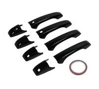 XZXCVN Juego de 8 Cubiertas para Manijas de Puerta, Accesorios en ABS Brillo Negro para - Resistente y Estilizado, Fácil Instalación para Automóviles