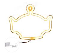 XZXCVN Luz LED Neón de ABS y PVC, Luz Cálida 200lm, Impermeable, Recargable por USB o Batería, Luz Nocturna para Mesita de Noche - Bajo Consumo, Fácil Instalación, Ideal para Decoración