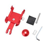 XZXCVN Soporte para Teléfono de Bicicleta Ajustable 270 Grados, Montura Antigolpes de Aleación de Aluminio en Rojo - Fijación Segura, Material Resistente, Ideal para Navegación y (Día)