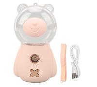 XZXCVN Spray Nano Facial 300ML, Humidificador USB Portátil, Diseño Oso Marrón con Temporizador - Hidratación Profunda, Depósito Transparente, Ideal para Cuidado de la Piel (rosa)