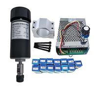 XZXXZSZ Aire enfriado 0.3kw CNC Kit spindlemotor Er11 Motor de husillo de Chuck 300W + / Gobernador de Velocidad de la Fuente de alimentación for Grabado(Package 6)