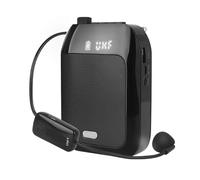 XZXXZSZ Amplificador de Voz Amplificador De Voz Inalámbrico UHF Portátil For Enseñanza Guía Turística Promoción U-Disk Megáfono Micrófono Altavoz(Nero)