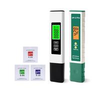 XZXXZSZ Medidor de pH 2 unids/Set Digital portátil Temperatura TDS EC medidor de PH Pluma Prueba Pantalla LCD probador tornasol for Detector pureza Calidad del Agua 5 en 1