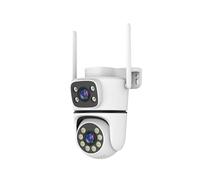 XZXXZSZ Security Camera, Cámara PTZ de Doble Lente 8MP, 5G, WiFi, Impermeable for Exteriores, Pantalla Dual, protección Seguridad for el hogar, vigilancia visión Nocturna a Color(8MP NO SD Card)