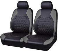 XZYNB 2 Piezas Fundas Asientos Coche para Audi A7 2012-2013 2014 2015 2016 2017 2018, Impermeable Antideslizantes Asientos Primera Fila, Black + Gray