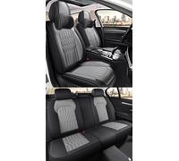 XZYNB Funda Asiento Coche Cuero para Honda CRZ Pilot 2008-2009 2010 2011 2012 2013 2014 2015, 5 Plazas Cuero Asiento Delanteras Traseras, Impermeable Transpirable Compatible Airbag Lateral