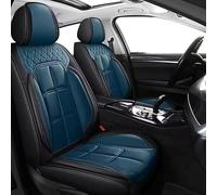XZYNB Fundas Asiento Coche para Haval F5 2018-2020 2021 2022 2023 2024 2025, 5 Plazas Cuero PU Fundas Asiento Delanteras Traseras, Impermeable Transpirable, Black + Blue