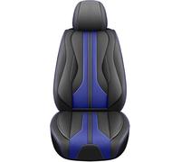 XZYNB Fundas Asiento Coche para Tesla Model Y 2021 Front Trunk, 5 Plazas Cuero PU Fundas Asiento Delanteras Traseras, Impermeable Transpirable, Black + Blue