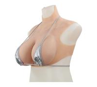 XZZXQNB Color 2,G Style 1, Prótesis mamaria de Silicona con Cuello Alto, realza el Busto de Forma Realista (Copas B-H) para Personas transgénero Que se han sometido a una mastectomía.