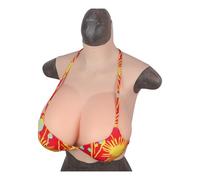 XZZXQNB Color 2,G Style 1, Prótesis mamarias de Silicona para travestis y Personas transgénero: prótesis mamarias realistas de Copa A a G con Cuello Alto.