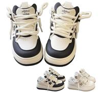 Y-2K Aesthetic Chunky Platform Sneakers, Chunky Platform Sneakers, Walking Sneakers for Women, for Daily Wear (Black,40)