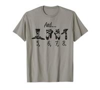 Y 5, 6, 7, 8. Profesor de baile de ballet para mujeres, hombres y niños Camiseta