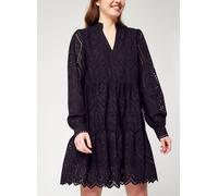 Yas Vestido de mujer cuello pico 100% algodón orgánico.. Negro 34 (XS)