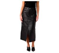 Y.A.S Yasmina Hmw Leather Long Skirt Noos Falda de Cuero, Negro, M Mujeres