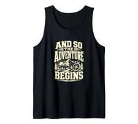 Y así Comienza la Aventura Amante al Aire Libre Camiseta sin Mangas