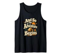 Y así la Aventura Comienza a Acampar Camiseta sin Mangas