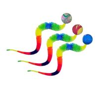 Y Atrapa la pelota con arco iris - 3 bolas de espuma de cometa | Bola inflable con cola | Divertidas bolas de comettas deportivos | Rainbow Soft Play Ball Playground Toys Fo