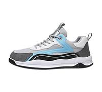 Y Casual Hombres Planos Ligero Malla Transpirable Color Sólido Zapatos Marrón Hombres, azul celeste, 42 EU