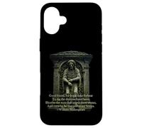 Y Curst Be He That Moves My Bones Shakespeare Cita Carcasa para iPhone 16 Plus