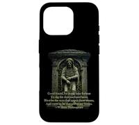 Y Curst Be He That Moves My Bones Shakespeare Cita Carcasa para iPhone 16 Pro