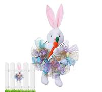 Y Decoraciones De Puertas De Pascua,Alegre Acogedora Primavera Corporación - Conejos Artificiales Guirnalda De Huevo De Pascua - Para Interior y Exterior Salón Dormitorio Cocina Entrada