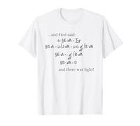 Y Dios Dijo Que Haya luz Matemáticas Ecuación Humor Camiseta
