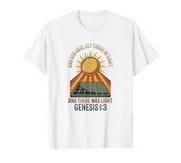 Y Dios Dijo Que Haya luz Panel Solar Camiseta