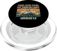 Y Dios Dijo Que Haya luz Panel Solar PopSockets PopGrip para MagSafe