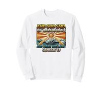 Y Dios Dijo Que Haya luz Panel Solar Sudadera