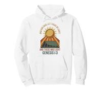Y Dios Dijo Que Haya luz Panel Solar Sudadera con Capucha