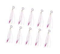 Y elegante banda para el pelo, diseño de princesas y arcoíris, trenzado, cola de caballo larga para fiestas de niñas y accesorios para el cabello