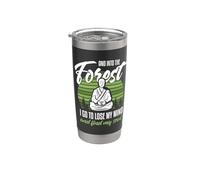 Y en el bosque voy a perder la cabeza y encontrar mi alma Vaso térmico de acero inoxidable de doble pared
