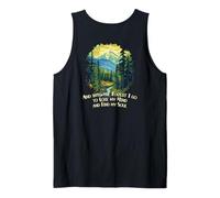 Y en el Bosque voy Amante de la Naturaleza Senderismo de montaña Camiseta sin Mangas