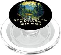 Y en el bosque voy Naturaleza Amante de la montaña Bosques Senderismo PopSockets PopGrip para MagSafe