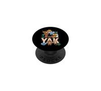 Y Es para Yak Zoo Animales Zoo Viaje Jungle Zoo Día PopSockets PopGrip Adhesivo