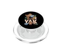 Y Es para Yak Zoo Animales Zoo Viaje Jungle Zoo Día PopSockets PopGrip para MagSafe