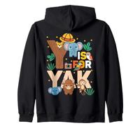 Y Es para Yak Zoo Animales Zoo Viaje Jungle Zoo Día Sudadera con Capucha